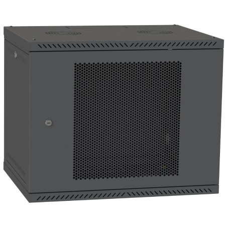 Шафа телекомунікаційна двері перф(чорна) IPCOM 12U 600x450