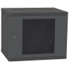 Шафа телекомунікаційна двері перф(чорна) IPCOM 12U 600x450