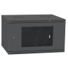 Шафа телекомунікаційна двері перф (чорна) IPCOM 4U 600x450