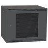 Шафа телекомунікаційна двері перф (чорна) IPCOM 9U 600x600