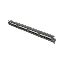 Патч-панель 19" 24хRJ-45 UTP кат.5e, із заднім організатором, Kingda Kingda KDPA6043
