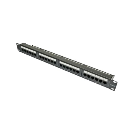 Патч-панель 19" 24хRJ-45 UTP кат.5e, із заднім організатором, Kingda Kingda KDPA6043
