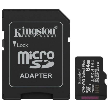 Модуль флеш-пам'яті Kingston MICRO SDXC 64GB UHS-I W/ADAPTER