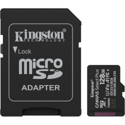 Карта пам'яті Kingston microSD 128GB C10 UHS-I A1 V10 R150MB/s + SD