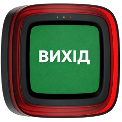Cповіщувач Ajax EN54 FireProtect (Sounder/VAD) black пожежний світлозвуковий "ВИХІД"