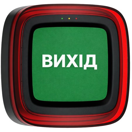 Cповіщувач Ajax EN54 FireProtect (Sounder/VAD) black пожежний світлозвуковий "ВИХІД"