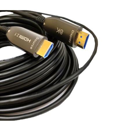 патчкорд 10м з передачею сигналу 8K UHD 48 Gbps по оптичному кабелю (AOC) HDMI 2.1