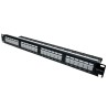 Патч-панель 19" 24xRJ-45 UTP, кат. 6a, із заднім організатором з пластиковими шторками, LW L&W ELECTRONICAL LW-PP74