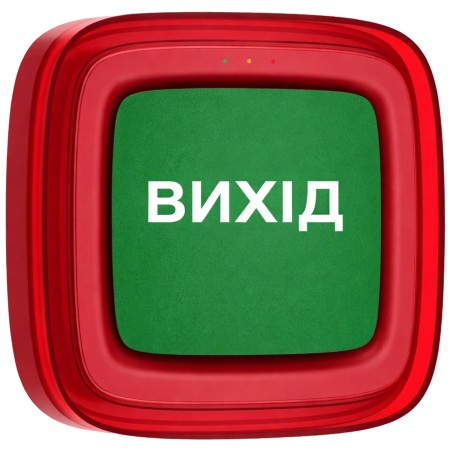 Cповіщувач Ajax EN54 FireProtect (Sounder/VAD) red пожежний світлозвуковий "ВИХІД"