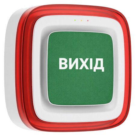 Cповіщувач Ajax EN54 FireProtect (Sounder/VAD) white пожежний світлозвуковий "ВИХІД"