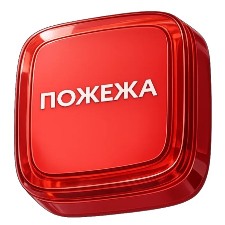 Cповіщувач Ajax EN54 FireProtect (VAD) red пожежний світловий "ПОЖЕЖА"