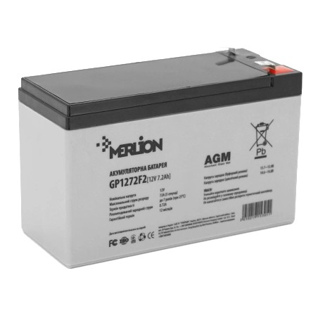 Акумуляторна батарея MERLION AGM GP1272F2 12V 7.2AH