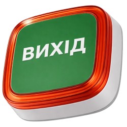 Cповіщувач Ajax EN54 FireProtect (VAD) white пожежний світловий "ВИХІД"