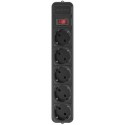 Мережевий фільтр 1.8 м кабель 5 розеток Maxxter SPM5-G-6В