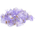 Конектор Merlion RJ-45 8P8C UTP Cat-5 (100 шт/уп.) Q100 Violet