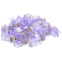 Конектор Merlion RJ-45 8P8C UTP Cat-5 (100 шт/уп.) Q100 Violet