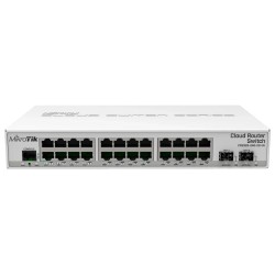 Комутатор 24 порти керований MikroTik 326-24G-2S+IN (CRS326-24G-2S+IN)