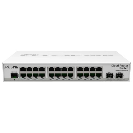 Комутатор 24 порти керований MikroTik 326-24G-2S+IN (CRS326-24G-2S+IN)