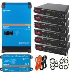 Система безперебійного живлення однофазна VictronEnergy MultiPlus-II + Dyness 4кВт 14.4кВт•г
