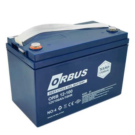 Свинцево-кислотна акумуляторна батарея ORBUS CG12100 100А•г 12В гелева