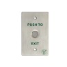 Контактна кнопка виходу Yli Electronic PBK-814D(LED) (метал)