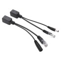 POE інжектор 802.3at (30Вт), Black, OEM Q50 пасивний (пара)