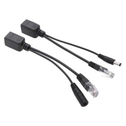 POE інжектор 802.3at (30Вт), Black, OEM Q50 пасивний (пара)