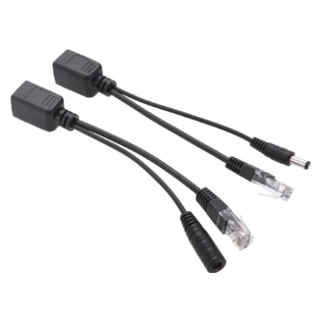 POE інжектор 802.3at (30Вт), Black, OEM Q50 пасивний (пара)
