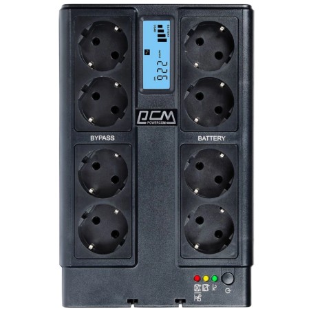 Джерело безперебійного живлення Powercom CUB-1000N LCD Schuko