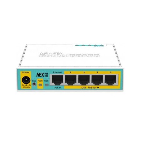 Маршрутизатор MikroTik hEX PoE lite (RB750UPr2) 5-портовий