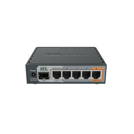 Маршрутизатор MikroTik hEX S (RB760iGS) 5-портовий