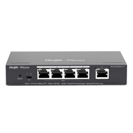 5-портовий гігабітний інтелектуальний POE комутатор Ruijie RG-ES205GC-P