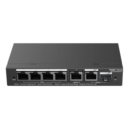 Комутатор 6 портів керований Ruijie RG-ES206GS-P PoE