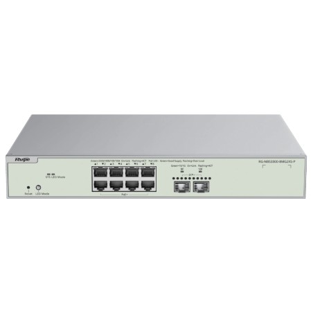 Комутатор 10 портів керований Ruijie RG-NBS3300-8MG2XS-P PoE