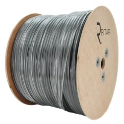 Кабель коаксіальний з живленням 305 м RITAR B305-RG59CU + 2x0.5mm CU, 0,81 мм.CU, 64x0.12m CCA
