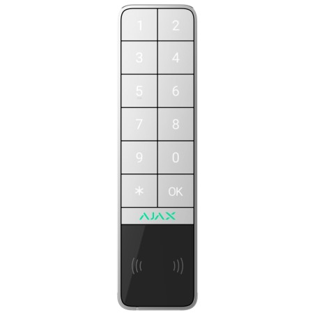 Бездротова клавіатура Ajax KeyPad Outdoor Jeweller (8EU) ASP white