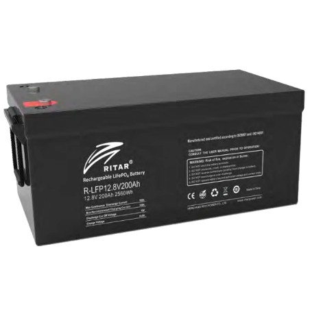 Літієва акумуляторна батарея Ritar R-LFP12.8V200AH G1 з bluetooth
