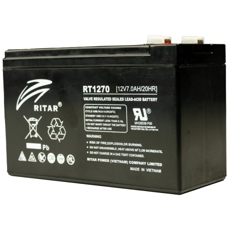 Свинцево-кислотна акумуляторна батарея Ritar RT1270 7А•г 12В