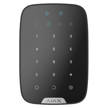 Superior Keypad Plus black Jeweller Бездротова клавіатура з підтримкою захищених карток і брелоків Ajax