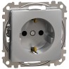 Розетка Schneider Electric Sedna Design & Elements SDD113022 з заземленням та шторками