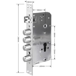 Врізна частина SEVEN LOCK 6068R (Round)