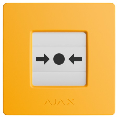 Сповіщувач Ajax Manual Call Point (Yellow) ручний бездротовий