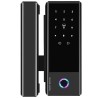 Розумний біометричний замок на скляні двері SEVEN LOCK SL-7776BF black