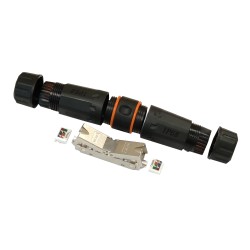 Водонепроникний з'єднувач для витої пари, кат. 6a STP IP68