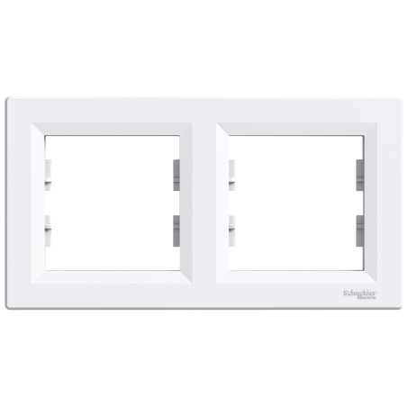 Рамка 2-місна горизонтальна біла Schneider Electric ASFORA EPH5800221