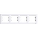 Рамка 4-місна горизонтальна біла Schneider Electric ASFORA EPH5800421
