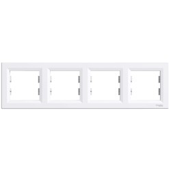Рамка 4-місна горизонтальна біла Schneider Electric ASFORA EPH5800421