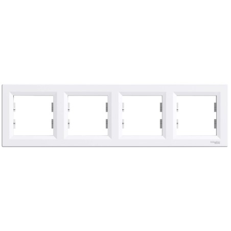 Рамка 4-місна горизонтальна біла Schneider Electric ASFORA EPH5800421