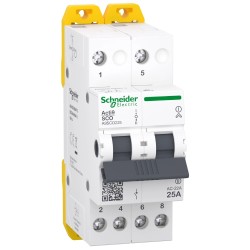 Перемикач 3-х позиційний Schneider Electric iSSW Acti9 2P 25 A