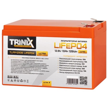 Літієва акумуляторна батарея TRINIX TLFP-1210S Ultra 10А•г 12В